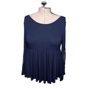 Torrid Black Bell Sleeve Top